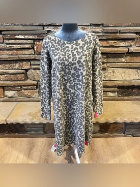 Henriette Steffensen Copenhagen Leopard Print Fleece Dress